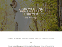 Tablet Screenshot of cleweddings.com